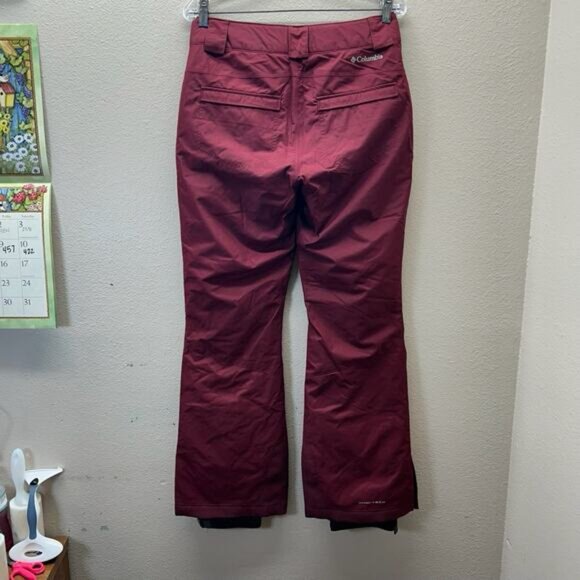 COLUMBIA Women’s Small Bugaboo Snow Pants Omni-Tech Insulated Red Winter - Picture 9 of 9